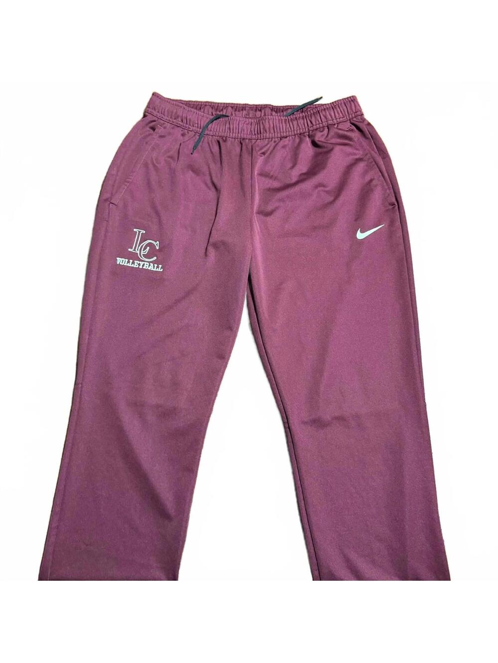 Nike Dri-Fit Training Pants Women’s Large Burgundy Athletic Joggers Volleyball